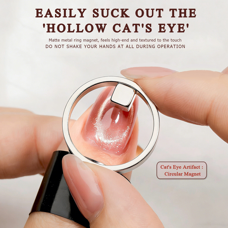 Round Cat Ear Dual-Head Nail Magnet Tool